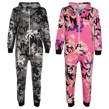 Tuta intera bambino ragazzo ragazza mimetica designer 100% cotone A2Z Onesie