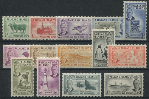 Isole falkland 1952 definitive - 1952,