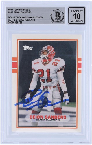 Deion sanders falcons signed - deion,