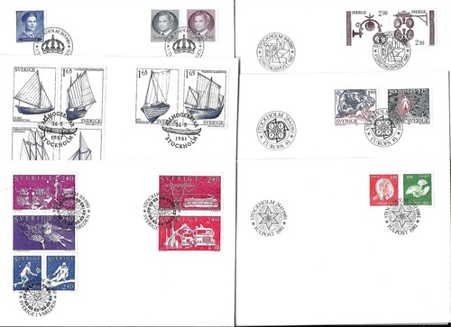 Svezia fdc barche - fdc,