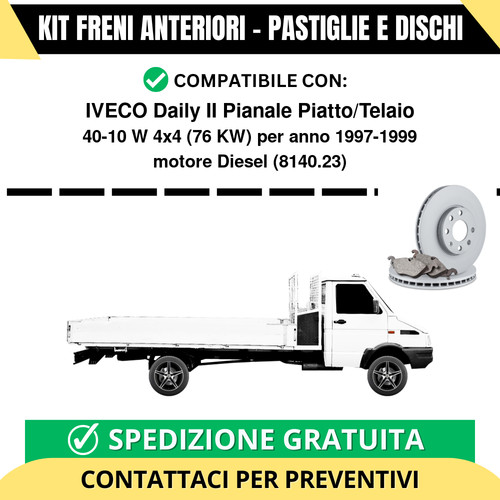Kit freni anteriori iveco - anteriori,