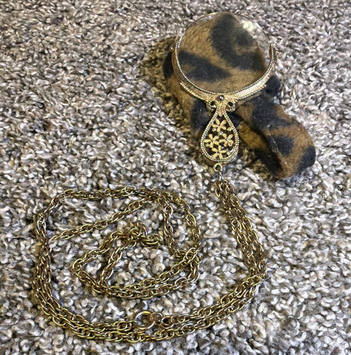 Collana con ciondolo lente - , di