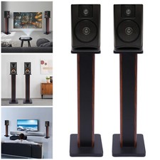 Pair wood speaker stands - pair, 28"
