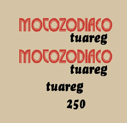 Adesivi motozodiaco tuareg - adesivi,