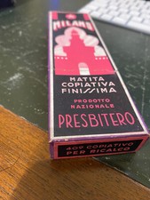 Scatola PRESBITERO 10 Matite LN425 Copiativa Amaranto Milan PRODUZIONE DI GUERRA