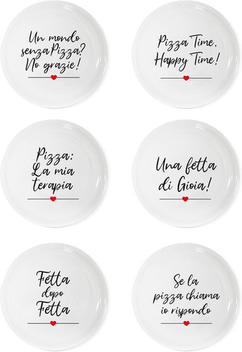 Set pezzi piatti - set, 6