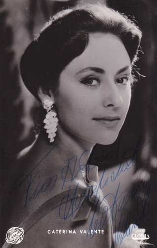Caterina valente autografo - caterina,