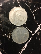 due 5 lire del 1955 delfino