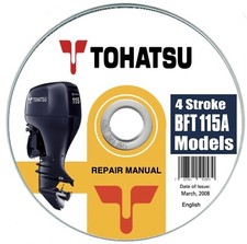 Tohatsu BFT115A (Honda BF115A) - 4 stroke manuale officina fuoribordo