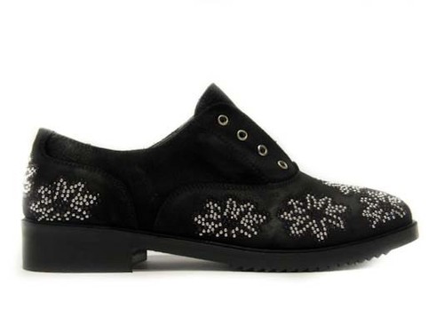 Art 670 nabuk nero - , fiori