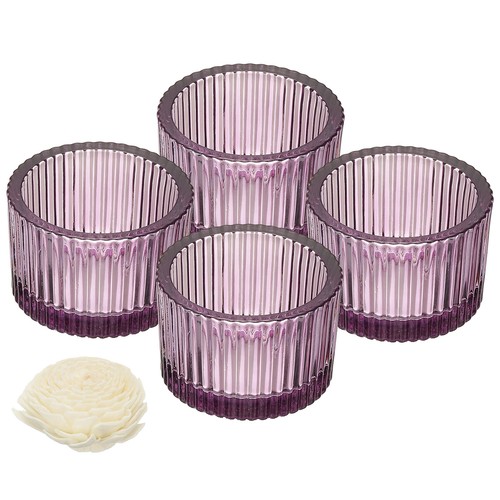 4pcs portacandele vetro - 4pcs, in