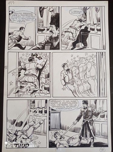 Tavola originale zagor - tavola, di