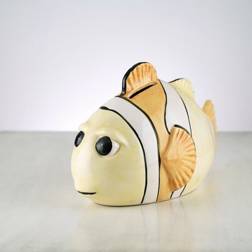 Salvadanaio ceramica pesce - salvadanaio,