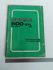 manuale uso manutenzione originale 1976 Ducati 500 GTL Twin