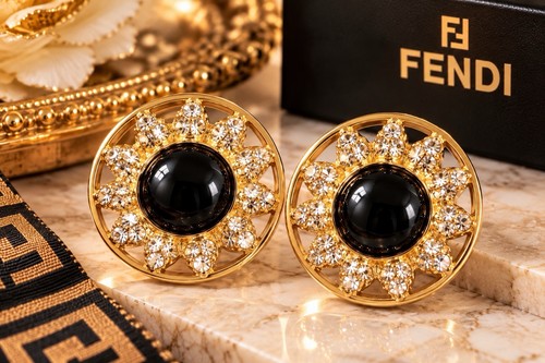 Orecchini vintage fendi - orecchini,