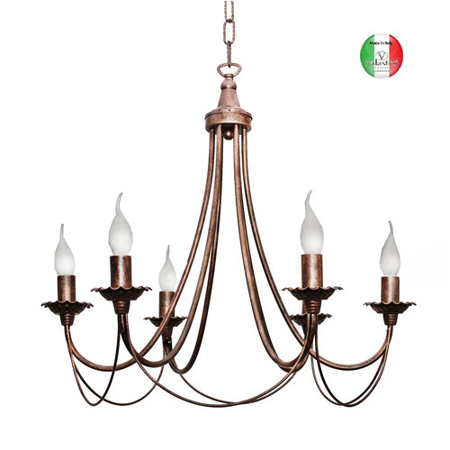 Lampadario sospensione ferro - lampadario,