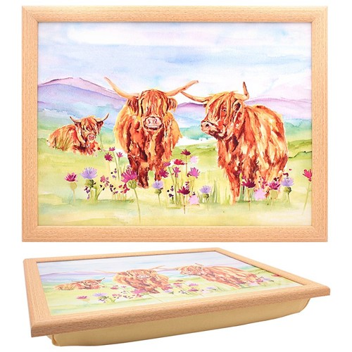 Highland cow laptray farmhouse - cow,