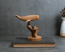 Scultura capodoglio in legno