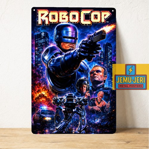 Poster metallo film robocop - film,