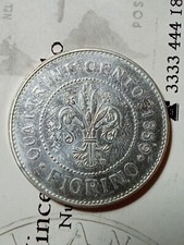 fiorino della Toscana 1859 riconio in argento