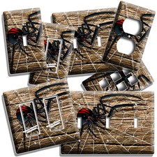 Black widow spider web - black,