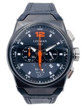 Orologio Locman Mare Crono Pvd 555KKOP/549 44mm Pelle Scontatissimo Nuovo