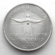Città del vaticano 500 - 500, lire