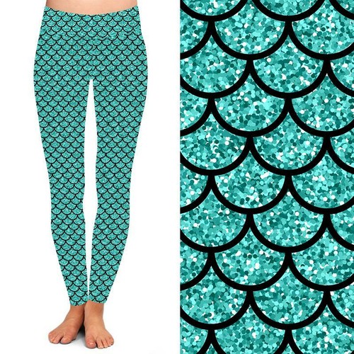 Leggings stampati sirena - leggings,