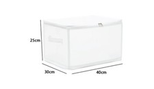 x Box Scatola Salvaspazio Portatutto Contenitore Organizer 40x30x25cm dfh