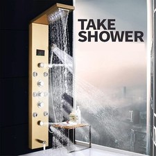 Oro Schermi per doccia Pannelli per doccia per il bagno Paletti per doccia