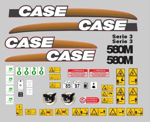 Case 580m decalcomanie - 580m, adesive