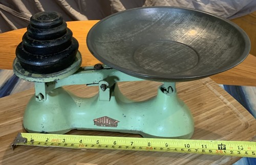1930s cast iron kitchen - iron, scales