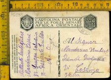 Guerra d' Africa Franchigia Posta Militare 25 x Rende Cosenza pg 183