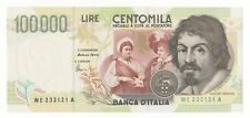 100000 LIRE CARAVAGGIO II°
