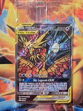 Sealed Moltres&Zapdos&Articuno GX Full Art Pokemon Card, Black Star Promo, SM210