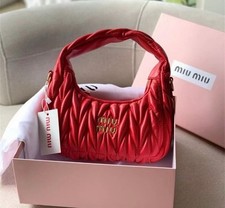 Borsa Miu Miu A Nuvola A Tracolla Rossa