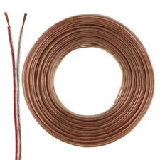 Cavo per altoparlanti 2 x 0,75 mm² - 25 m - trasparente - CCA - cavo audio - cavo scatola