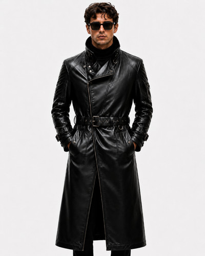 Cappotto lungo trench uomo
