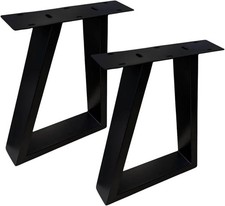 2x Piede Tavolo Bankkufe Nero