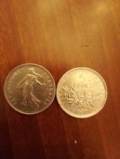 5 FRANCHI SEMEUSE 1970 - CIRCOLATA - Monete Francia