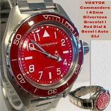 42mm VOSTOK COMMANDERS Red