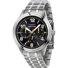 SECTOR 670 UOMO R3253540016 OROLOGIO UOMO NERO 45mm MULTIF LIST. 179€ SOTTOCOSTO
