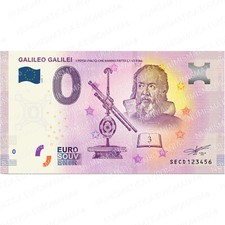 0 € ZERO EURO SOUVENIR BANCONOTA TURISTICA ITALIA 2020 - GALILEO GALILEI