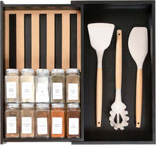 Organizer per Cassetti per Spezie Con Contenitore Espandibile, Può Contenere Fin