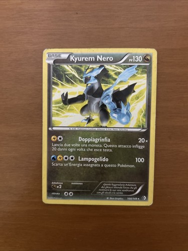 Carta pokemon kyurem nero - carta,