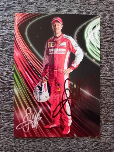 Sebastian vettel cartolina - sebastian,