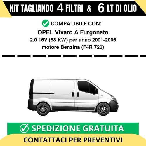Tagliando per opel vivaro - opel, a