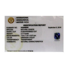 ZOISITE (TANZANITE) NATURALE 2,17 CARATI CERTIFICATA  IGI