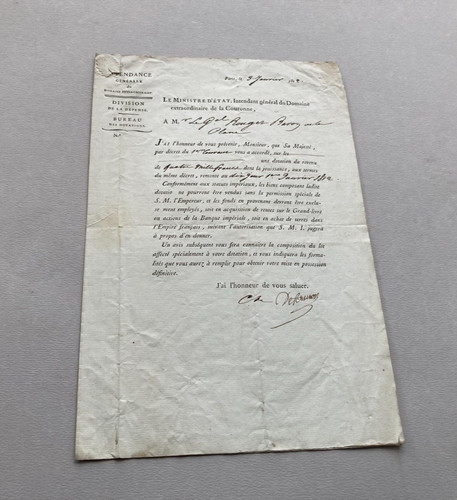 Lettre signée jacques - de,