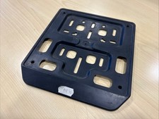 Porta targa in plastica nera per targa moto 17,5 x 17,5 cm formato europeo